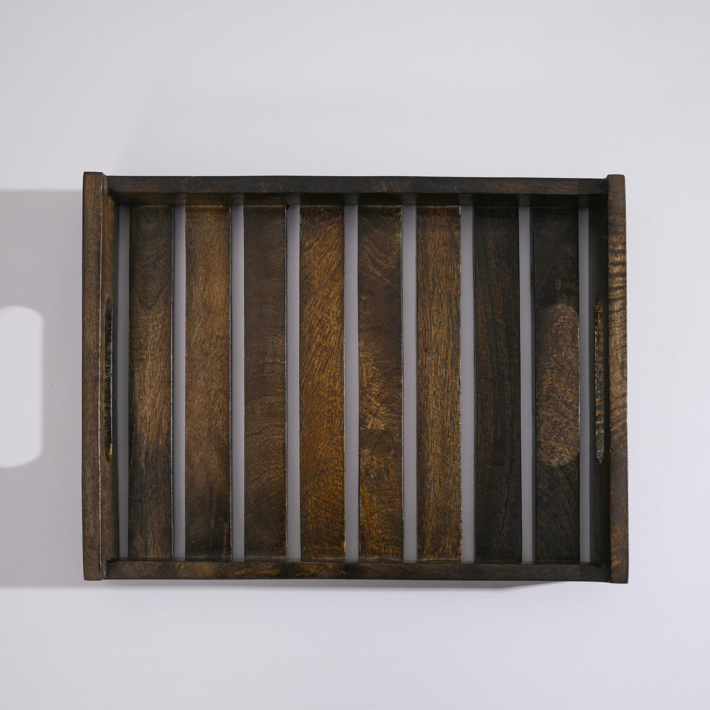 Wood Curls Handcrafted Wooden Serving Tray|Snacks and Tea Serving Tray|Rectangular Shape|Tray for Home Decor|Mango Wood|Serving Tray for Home,Kitchen,Cafe