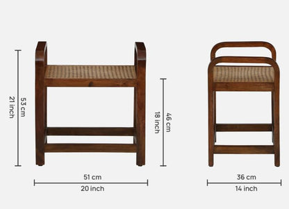wooden side table with cane seat
mango wood cane side table
rustic wooden end table with cane
bedside table cane design