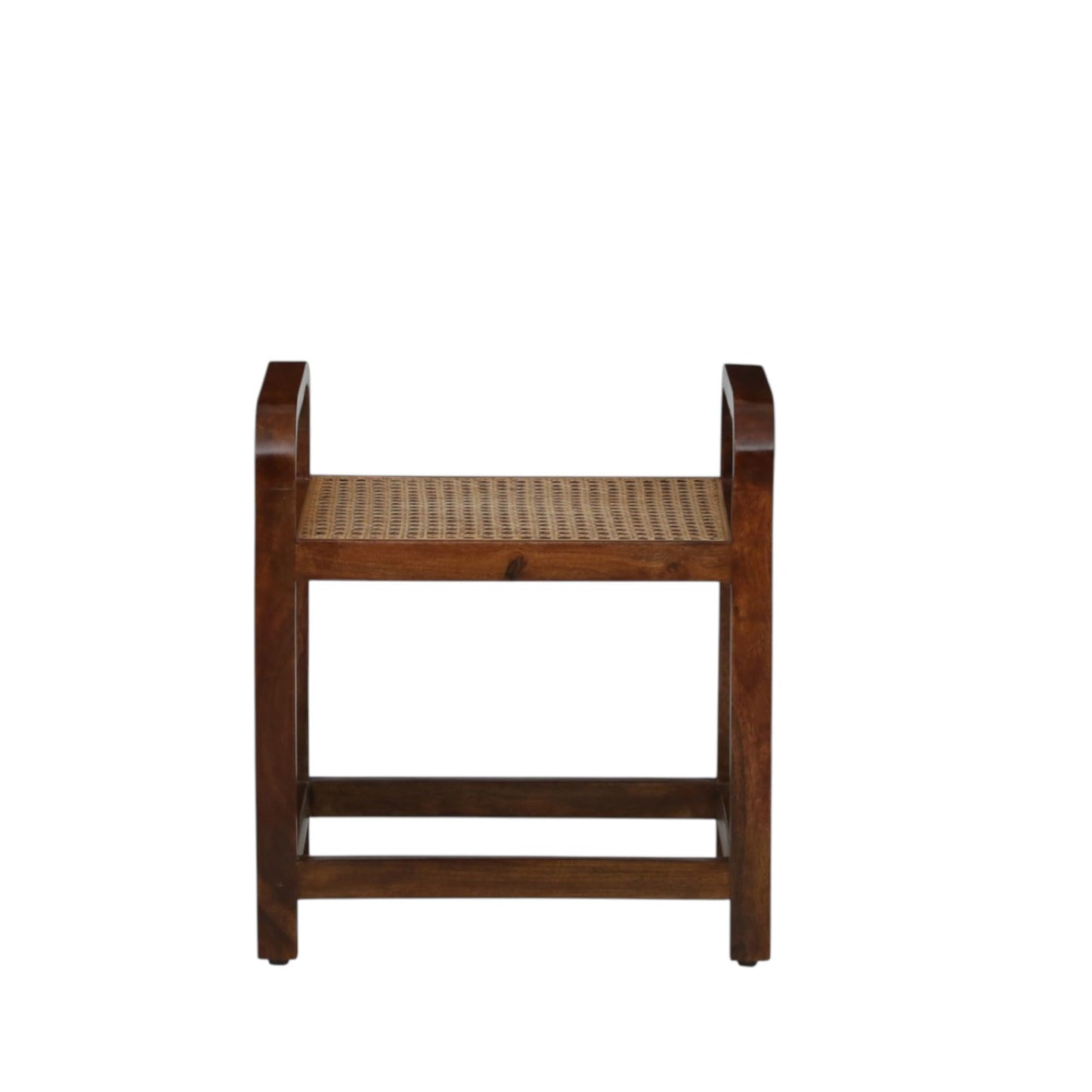 Bendora Wooden Side Table with Cane Seat