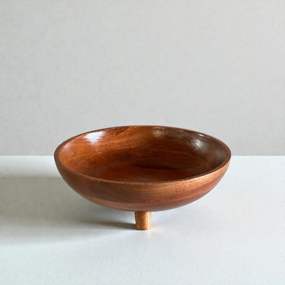wooden salad bowl handmade natural wood grain