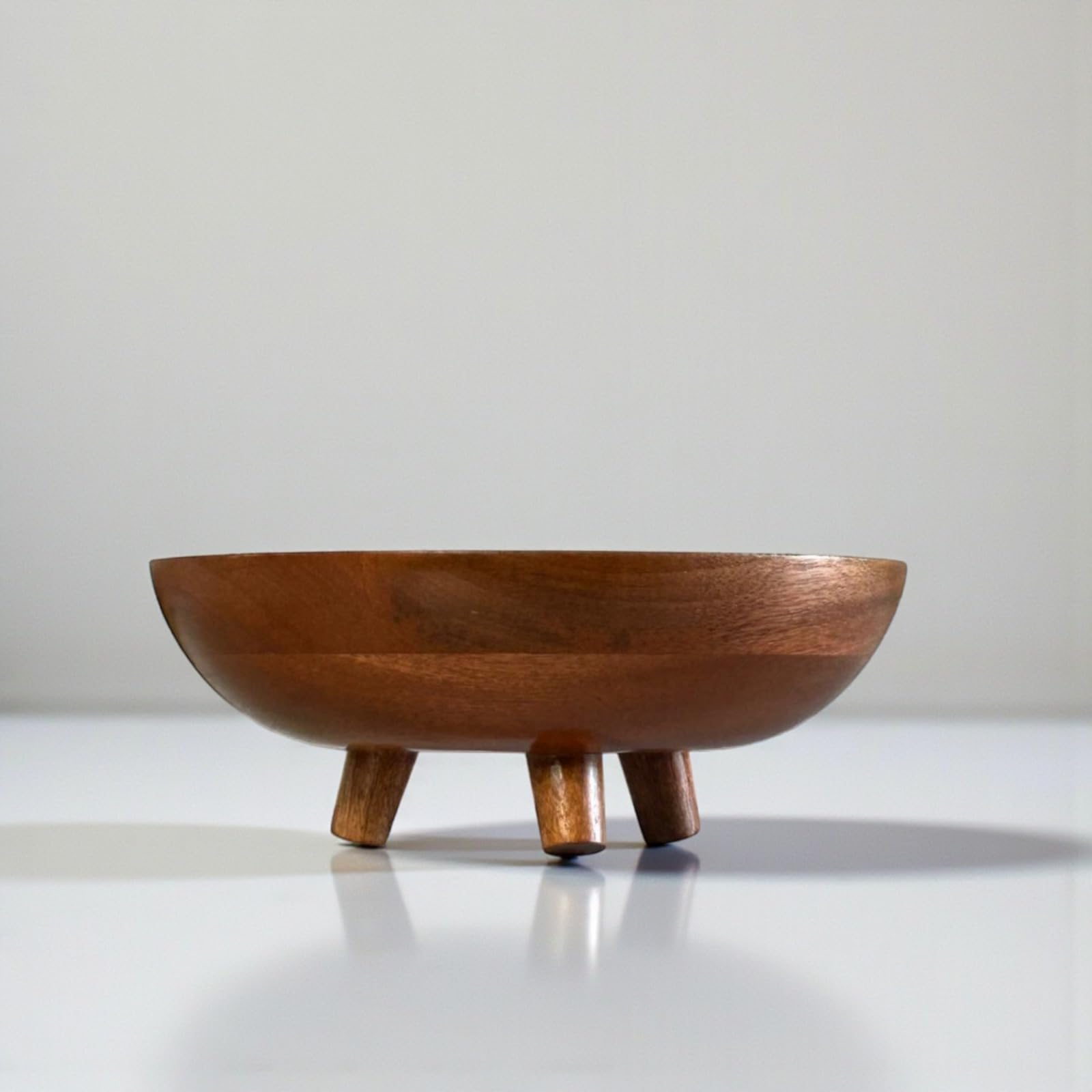 mango wood fruit bowl on centre table décor