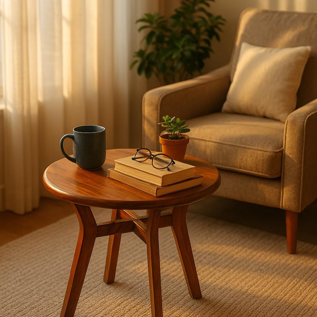 solid sheesham wood round coffee table

wooden center table for living room

compact round coffee table