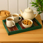 Wood Curls Multicolor Handcrafted Wooden Serving Tray( 33 cm x 25 cm x 5 cm)