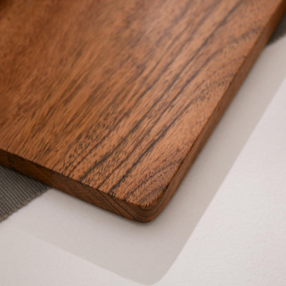 Wood Curls Terra Wooden Rectangular Chopping Board, Anti- Bacterial,Seasoned with Food Grade Mineral Oils,Natural Wood Finish(45.72cm x 30.48 cm)