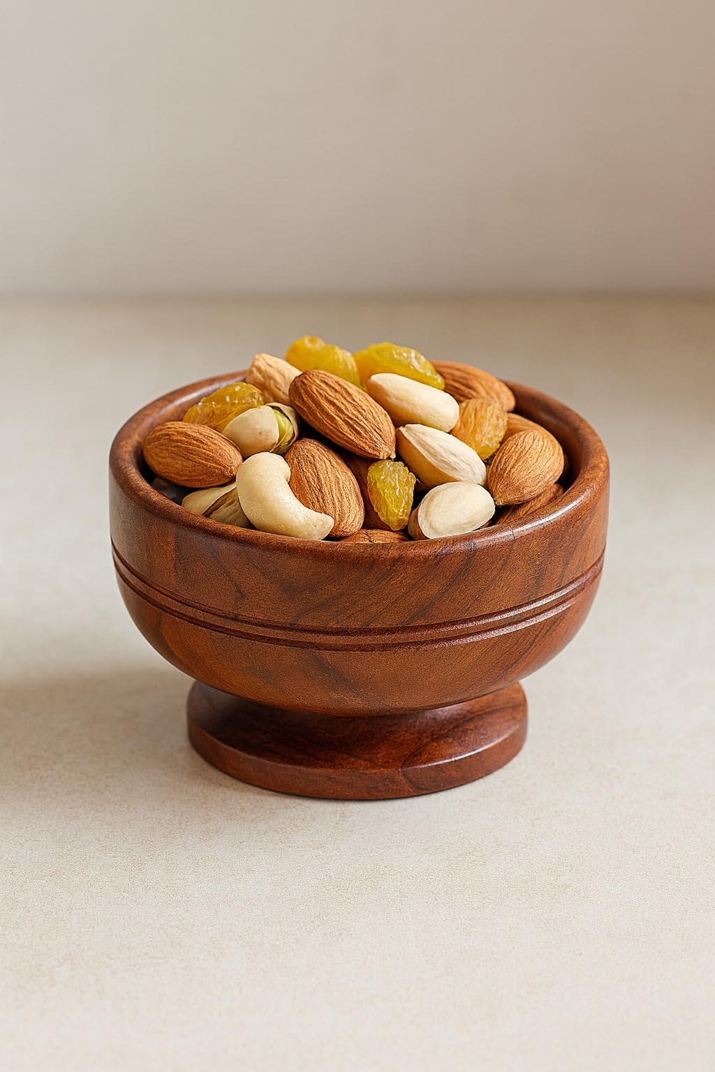 acacia wood pedestal serving bowl

small wooden snack bowl

handcrafted round wooden bowl

acacia serving dish kitchen décor