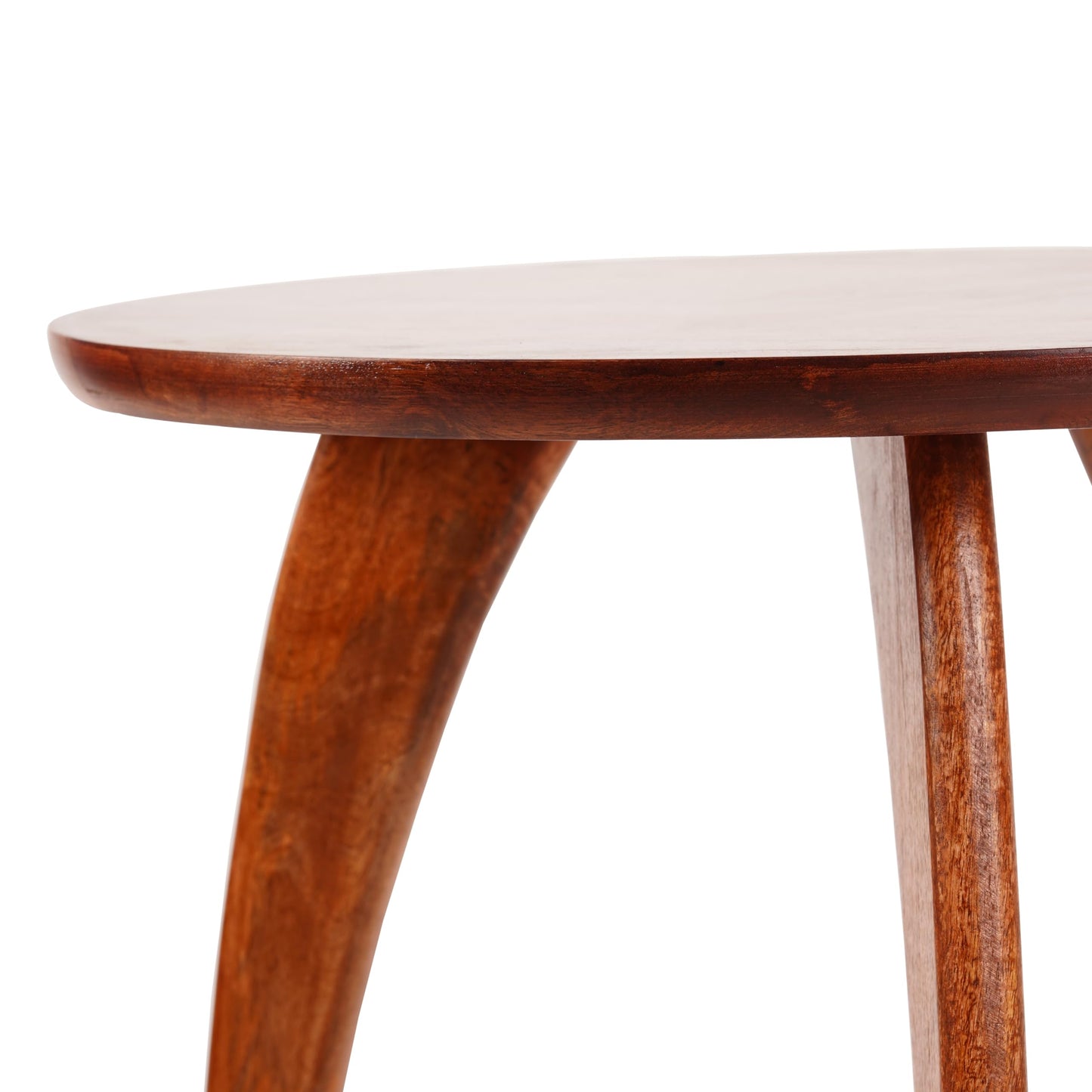 Nexus Round Mango Wood Coffee Table (22” Diameter – Natural Finish)