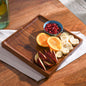 Wood Curls Solidwood Handcrafted Square Serving Platter,Serving Tray,Appetizer Plates for Dining Table(10 x 10 inches)