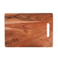 Wood Curls Willowood Acacia Wood Chopping Board | Anti-Bacterial | Seasoned with Food Grade Mineral Oils | Natural Wood Finish | Size: 24.13X34.29X1.5 Centimetres