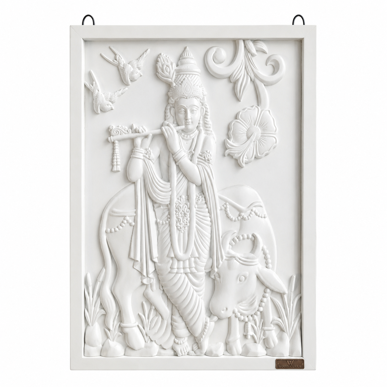 3D Krishna Wall Art