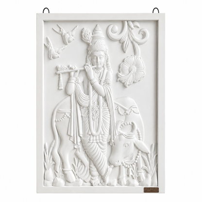 3D Krishna Wall Art