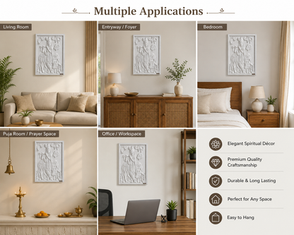 3D Krishna Wall Art