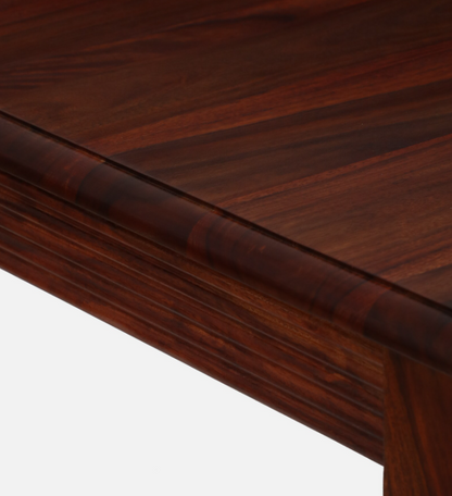 Wood Curls Rustic Harmony 4-Seater Dining Table in Sheesham Wood