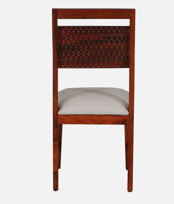 Wood Curls Verona Sheesham Wood 6 Seater Dining Table In Honey Oak Finish