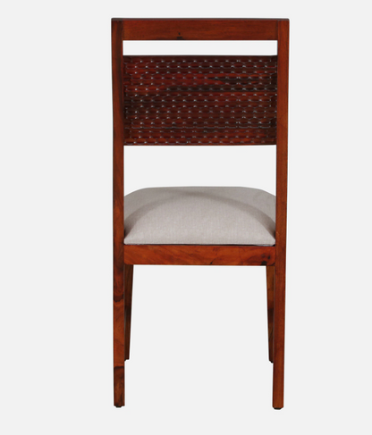 Wood Curls Verona Sheesham Wood 6 Seater Dining Table In Honey Oak Finish