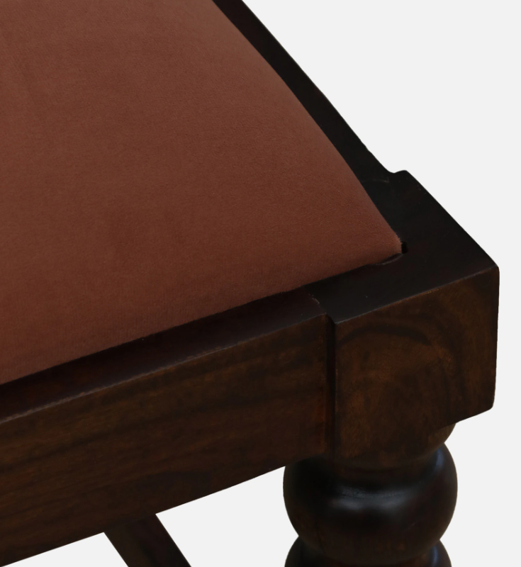 Wood Curls Arwen Sheesham Wood 6-Seater Dining Set in Provincial Teak Finish