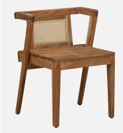 Wood Curls Willow 2-Seater Dining Set in Natural Acacia Finish