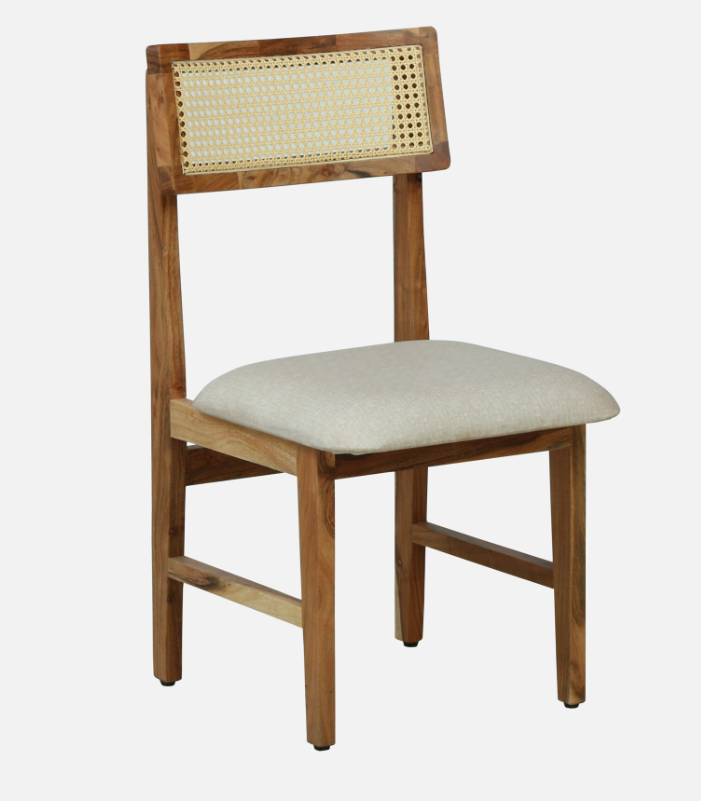 Wood Curls 4 Seater Arcane Dining Set in Acacia wood