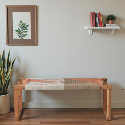 acacia wood 2 seater bench

solid wood dining bench

natural finish wooden seating

handcrafted wooden entryway bench