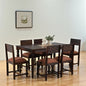 Wood Curls Arwen Sheesham Wood 6-Seater Dining Set in Provincial Teak Finish