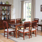 Wood Curls Verona Sheesham Wood 6 Seater Dining Table In Honey Oak Finish