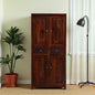 Wood Curls Natura  Sheesham Wood 2 Door Wardrobe In Honey Oak Finish With Drawer