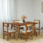 Wood Curls 4 Seater Arcane Dining Set in Acacia wood