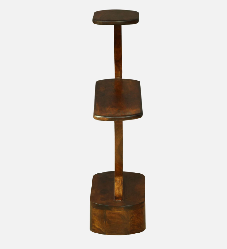 sheesham wood end table walnut finish

solid wood side table dual tier

handcrafted wooden accent table

walnut finish bedside table