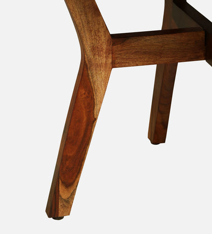 WOOD CURLS handcrafted solid Sheesham wood coffee table leg with natural grain finish and sturdy construction