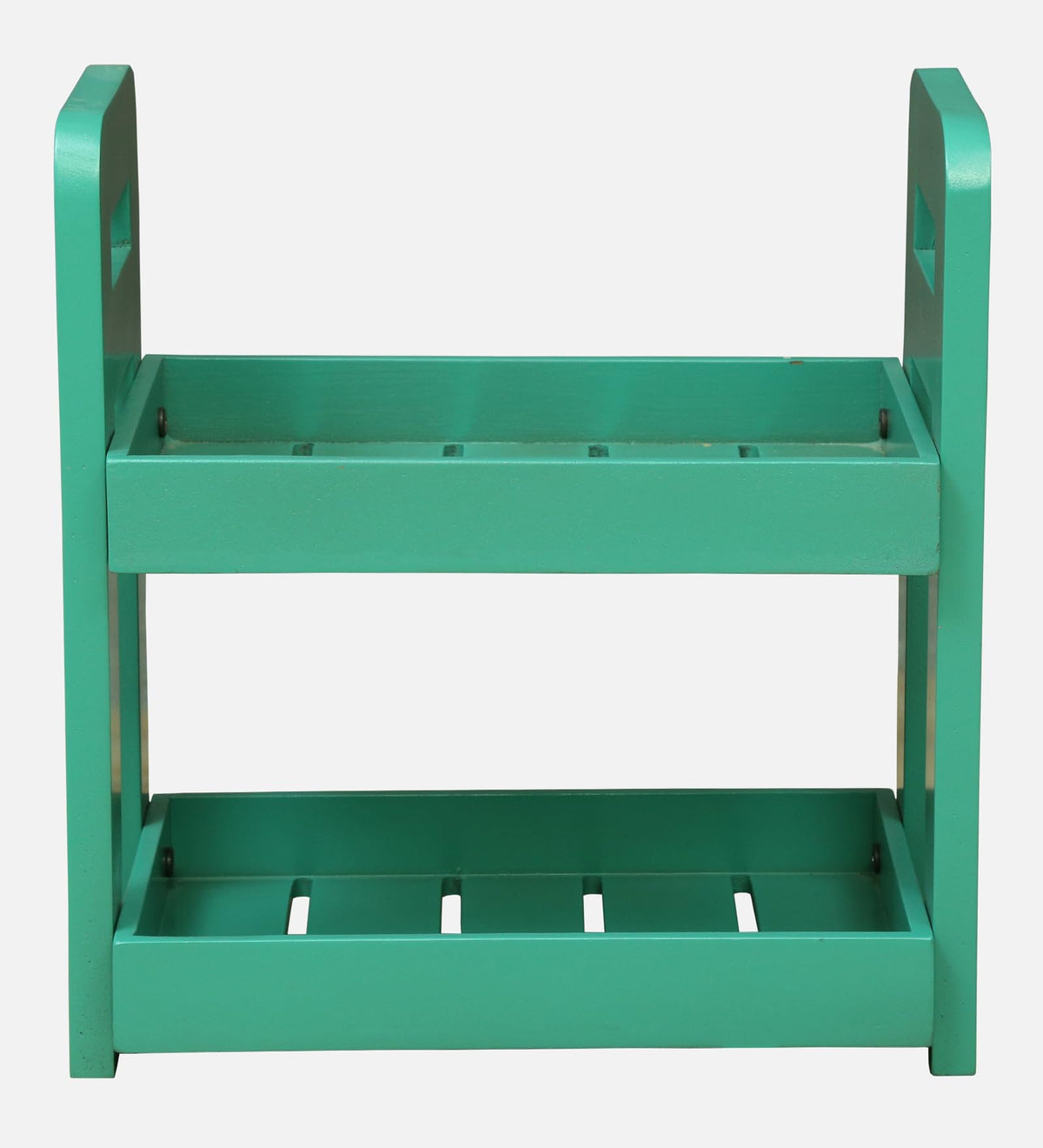 2 tier wooden countertop storage rack

wooden kitchen organizer turquoise

multipurpose wooden rack for bathroom